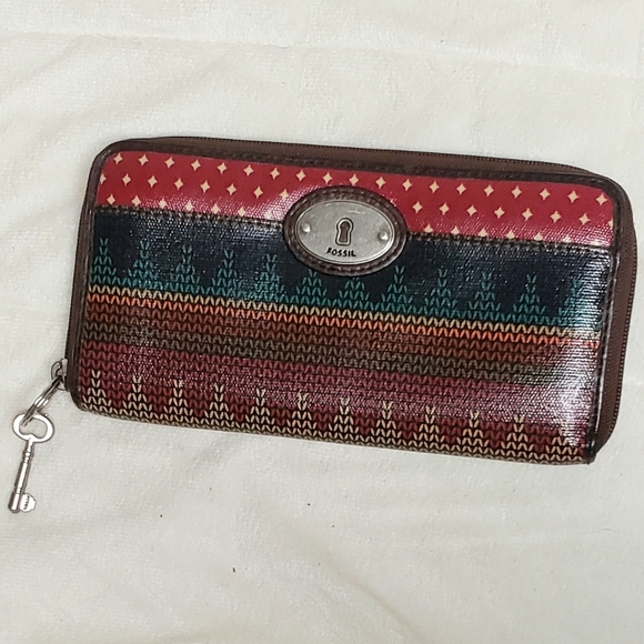 FOSSIL KEY-PER ZIP MULTI COMPARTMENT WALLET - Picture 1 of 5